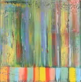 Abstrait by Bernard Andreoletti, 2016, oil, offered Oct 2022