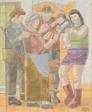 Family group by William Roberts, watercolour, sold Oct 2022