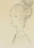 Audrey's hair-dress by Cecil Beaton, watercolor, sold Oct 2022