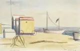 The skylark, brighton by Elwin Hawthorne, pencil and watercolourTitled, sold Oct 2022