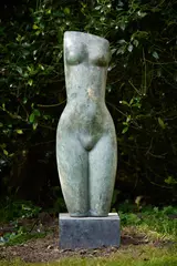 Torso (fall) by Emily Young, Bronze Height, sold Oct 2022