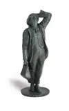 Sir john betjemann by Martin Jennings, Bronze with a green patina, sold Oct 2022