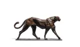 Walking cheetah by Dylan Lewis, sculpture, sold Oct 2022