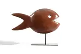 Poisson by Rémi Pesce, Bronze with a brown patinaSigned and numbered, sold Oct 2022