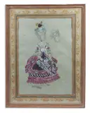 Mrs malaprop by Oliver Messel, watercolour and gouacheSigned, sold Oct 2022