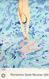 Olympische Spiele München 1972 by David Hockney, 1970, affiche lithographique en couleurs, sold Jun 2023