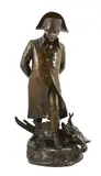 Standing by Marius Jean Antonin Mercié, bronze, sold Jun 2023