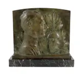 Le Salut du Vainqueur by Robert Delandre, bronze, sold Jun 2023