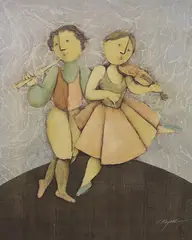 Untitled by Joyce Roybal, oil on canvas, sold Jun 2023