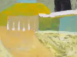 Canary Landscape I by Padraig Macmiadhachain, oil on board, sold Jun 2023