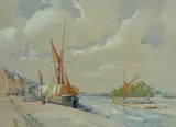 Blackwater, Blakeney Quay, Norfolk by Henry Samuel Merritt, watercolour, offered Jun 2023