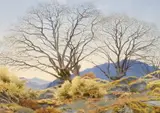 In the Highlands by George Crozier, watercolour, sold Jun 2023