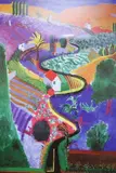 Offset lithograph exhibition poster by David Hockney, lithograph, sold Jun 2023