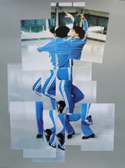 Offset lithograph poster by David Hockney, lithograph, sold Jun 2023
