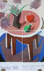 Offset lithograph by David Hockney, lithograph, sold Jun 2023