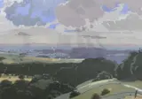 The Vale of Pewsey by Edward Loxton Knight, print, sold Jun 2023