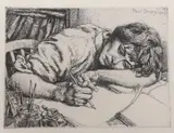 Drypoint etching from Memorial Portfolio by Paul Drury, 1949, etching, sold Jun 2023