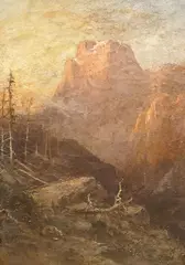 Assen Park, California by Frederick Ferdinand Schafer, oil on canvas, sold Jun 2023