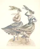 Untitled by J.D. Nichols, ink and watercolour, offered Jun 2023
