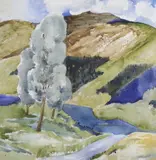 Mountain landscape by Robert Macdonald Scott, watercolour, offered Jun 2023