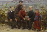 We’ve Lost The Game by Tamara S.N. Naumova, oil on canvas, sold May 2023