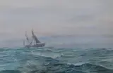 The North Sea by Henry Branston Freer, watercolour, sold May 2023