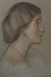 Conté crayon by William Rothenstein, drawing, sold May 2023