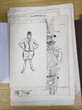 Ten original pen and ink drawings by Frederick Whiting, ink, sold May 2023