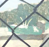 Wire Fence by Gary Neil McDonald, oil on panel, offered May 2023