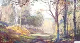 The Ashdown Forrest by Charles Brooker, oil on board, sold May 2023