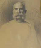 Untitled by Leopold Horovitz, 1898, charcoal, sold May 2023