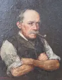 An Old Salt by F. R. Grigg, oil on panel, sold May 2023
