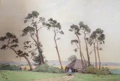And Lady Lucy Hume-Williams by William Rainey, Wood', all original artworks for postcards, largest, offered May 2023