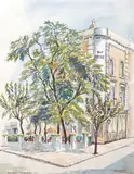 The Phene, Phene Street, SW3 by Sydney Arrobus, watercolour, offered May 2023