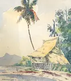 Kedah, North Malaya by Abu Baker Ibrahim, watercolor, sold May 2023