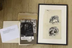 Jerry's over again...' and 'Prostituting her art by Felix Kelly, ink, sold Apr 2023