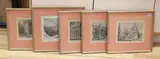 Topographical views, visible sheet 19 x 24cm by Antonio Acquaroni, print (other), sold Apr 2023
