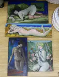 Female nudes, all signed and dated verso, c.1996, largest 19 x 30cm, unframed by Gabriel Summers, oil, offered Apr 2023