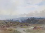Leith Hill, Surrey by Joseph Powell, watercolour, sold Apr 2023