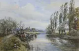 The Thames near Wallingford by Henry John Kinnaird, watercolour, sold Apr 2023