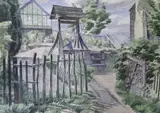 The wishing well by James Walker Tucker, watercolour, sold Apr 2023