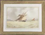 Off Dartmoor by Frederick James Aldridge, watercolour, sold Aug 2023