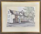 The End House by John Insall, watercolour and ink, offered Aug 2023