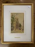 Jesus College, Oxford by William Matthison, watercolour, sold Aug 2023