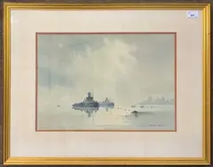 Greenwich, London,1969 by Sydney Vale, watercolour, offered Aug 2023