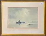 Greenwich, London,1969 by Sydney Vale, watercolour, offered Aug 2023