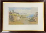 Port Messsina, Italy by William J.Ferguson, watercolour, sold Aug 2023