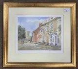 Sole Bay Inn Southwold, limited edition lithograph, numbered 102/300 and signed in pencil, 24x30cm, framed and glazed by Mary Gundry, lithograph, sold Aug 2023