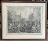 After William Hogarth by Luke Sullivan, engraving, sold Aug 2023