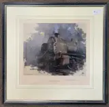 Guildford Steam Shed No.1, No.2 and No.3 by David Shepherd, pencil, sold Aug 2023